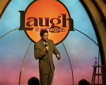 JD Shapiro performing standup at The Laugh Factory in Los Angeles