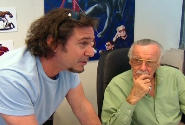 Stan Lee admiring JD Shapiro for his wisdom. Or Stan Lee looking at JD like he's crazy