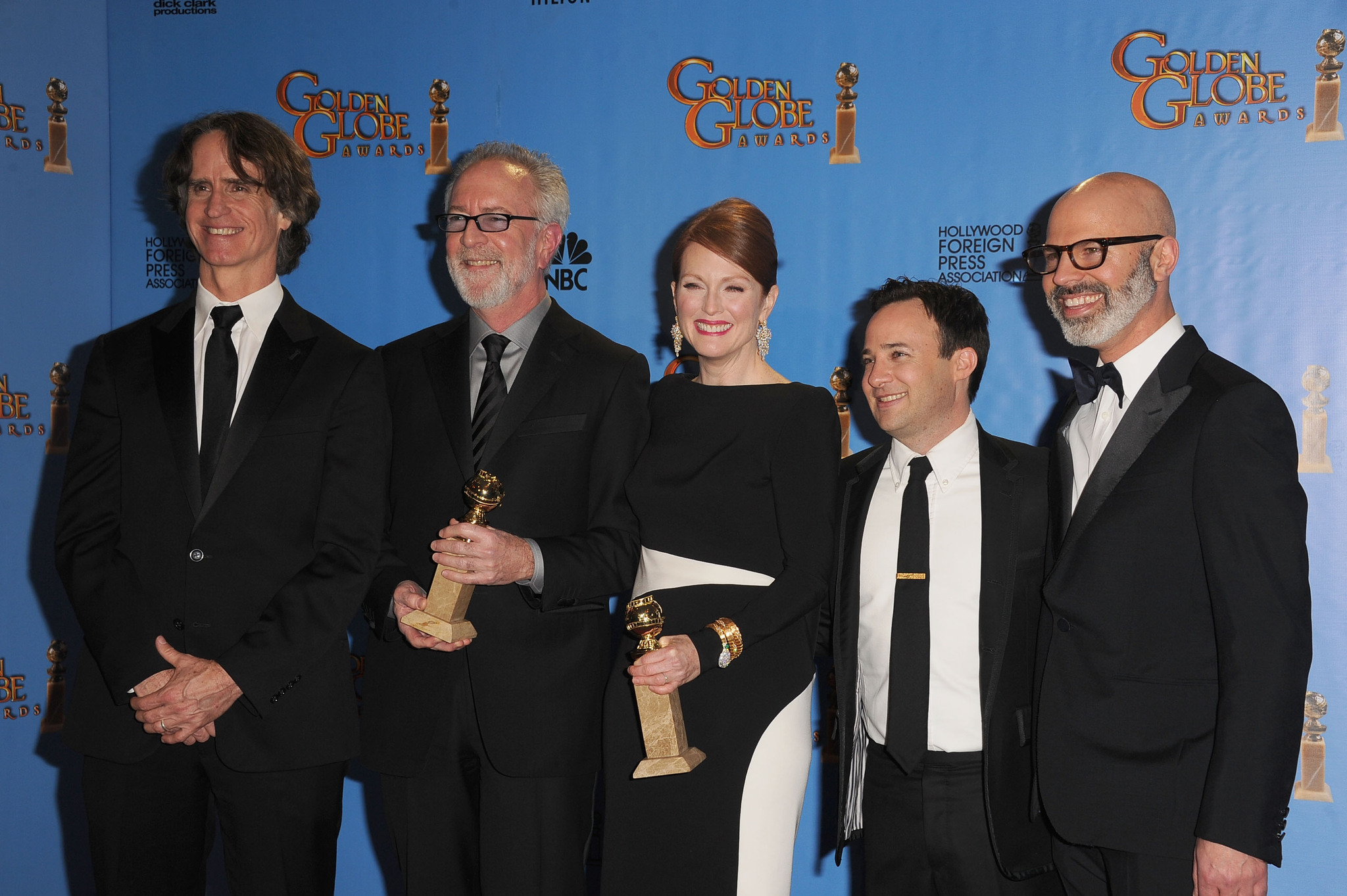 Julianne Moore, Jay Roach, Gary Goetzman, Steve Shareshian and Danny Strong