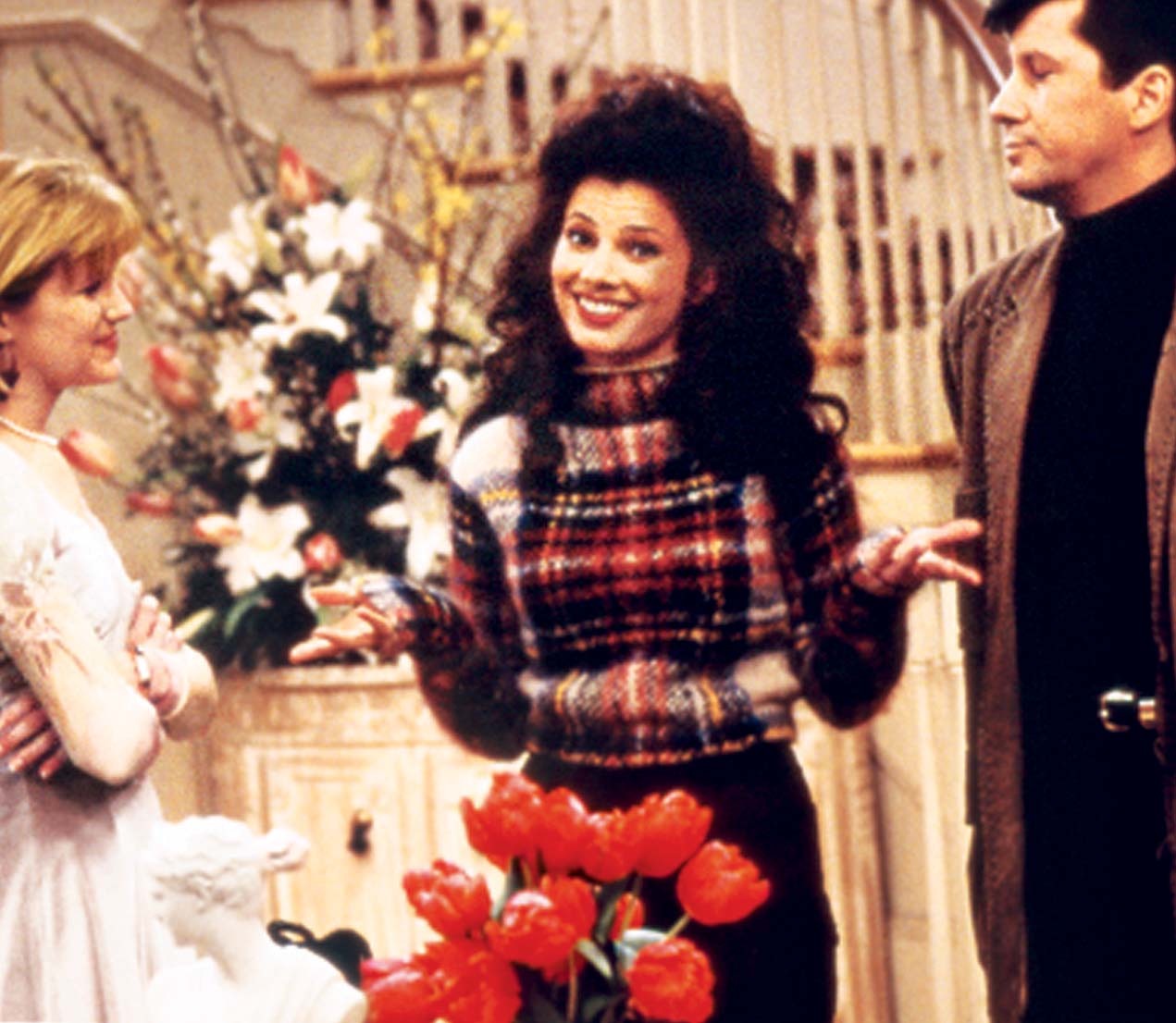 Still of Fran Drescher, Nicholle Tom and Charles Shaughnessy in The Nanny (1993)
