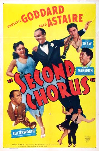 Fred Astaire, Paulette Goddard, Charles Butterworth, Burgess Meredith and Artie Shaw in Second Chorus (1940)
