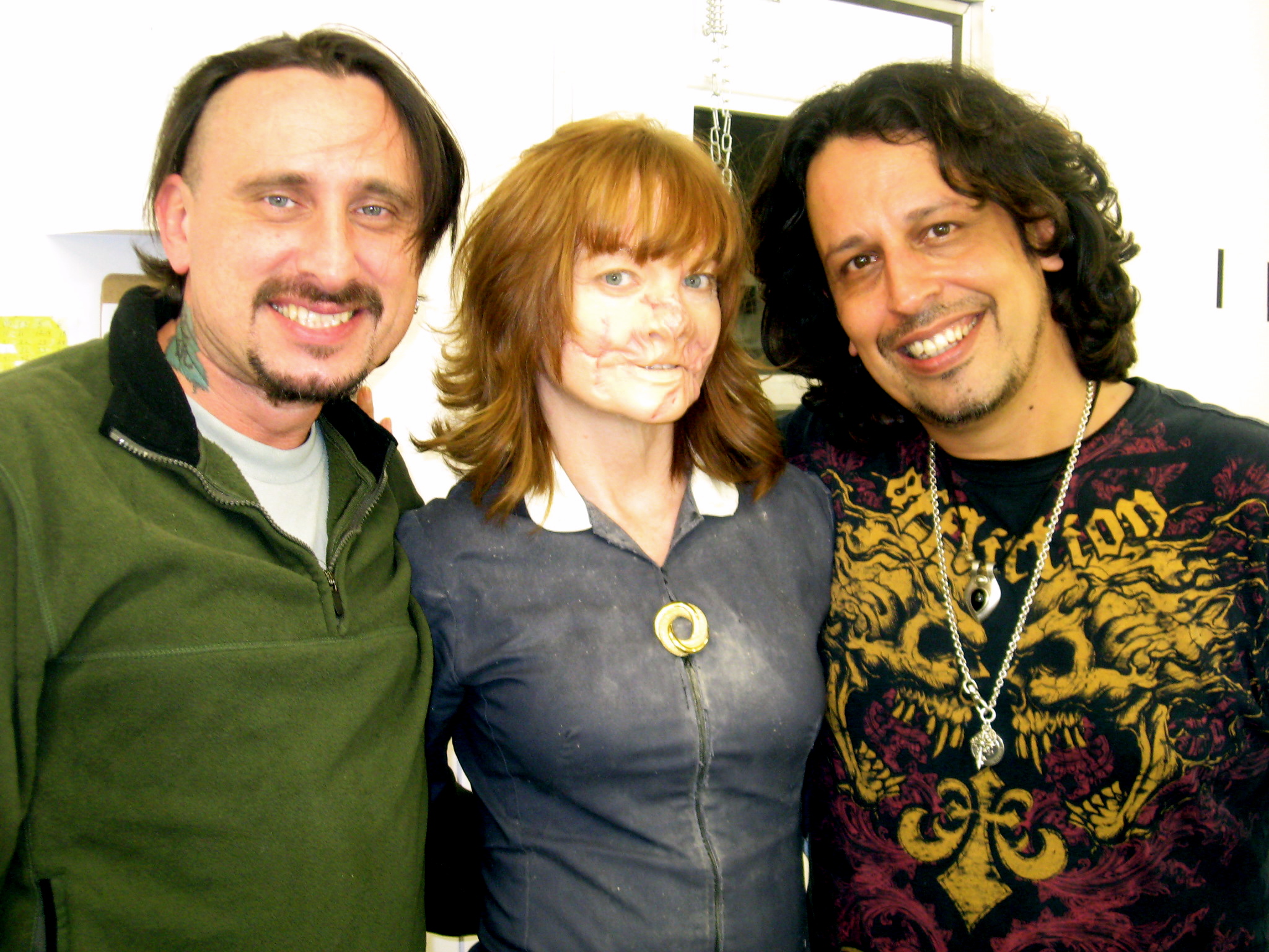 Vincent J. Guastini (special makeup effects), Morgana Shaw and Marcos Gonzales(department head hair) SECONDS APART