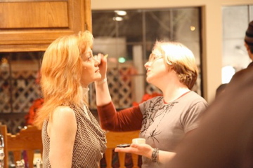 Morgana Shaw with Makeup Artist Chelsea Lee in CARRIED AWAY