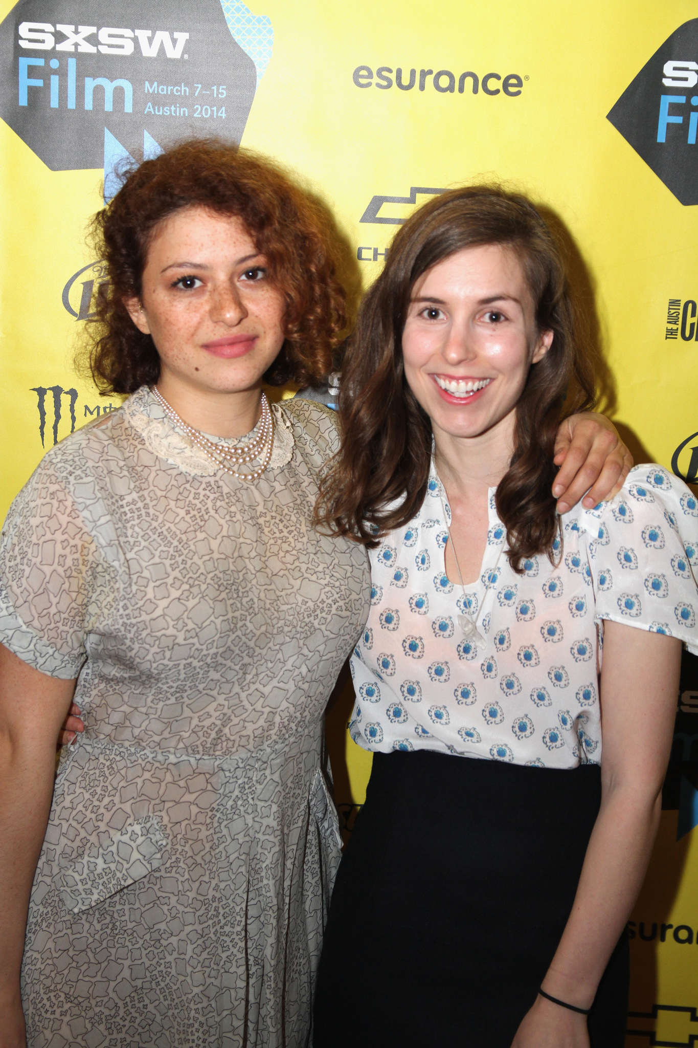 Alia Shawkat and Sophia Takal at event of Wild Canaries (2014)
