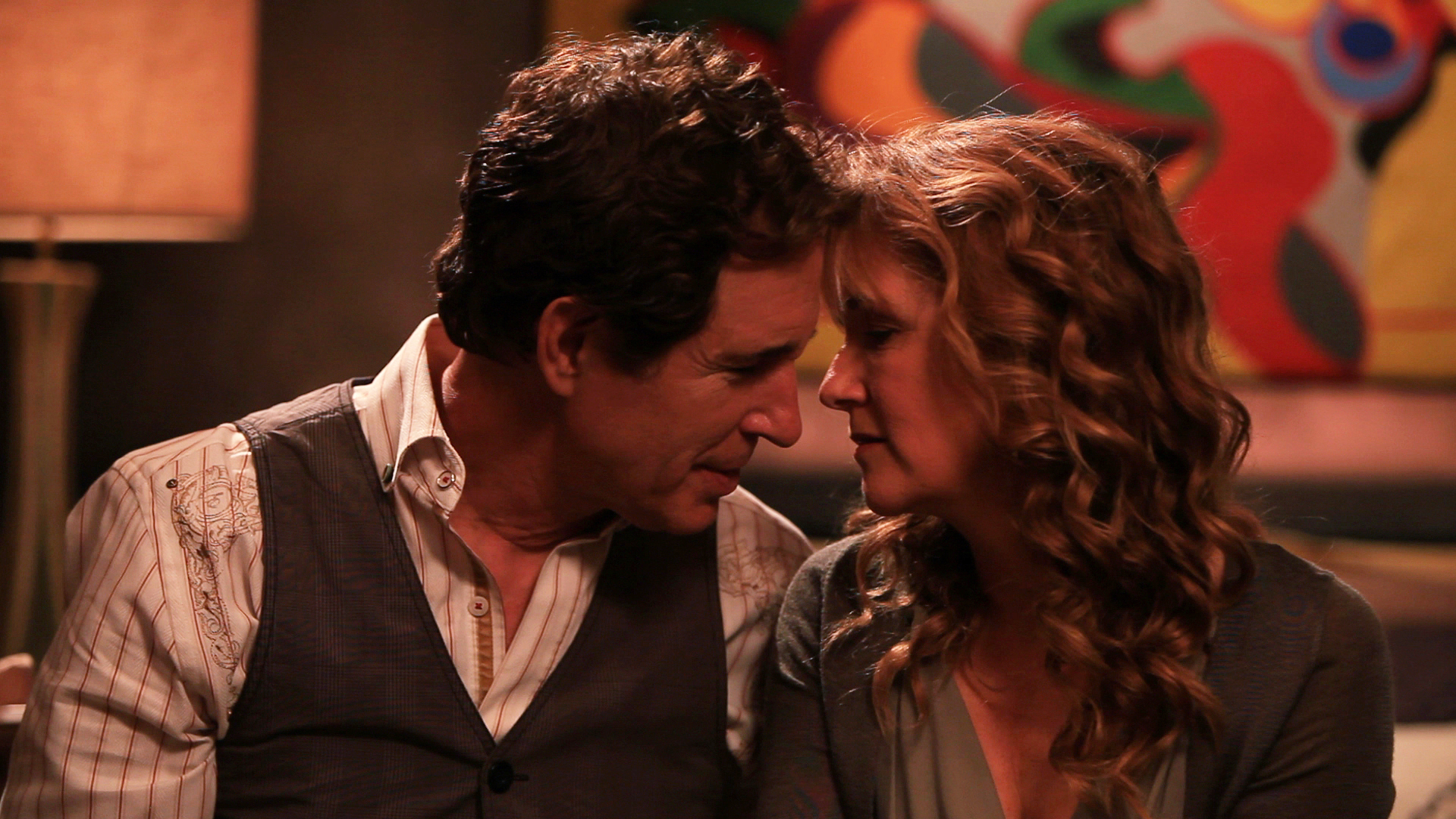 Still of Lea Thompson and John Shea in The Trouble with the Truth (2011)