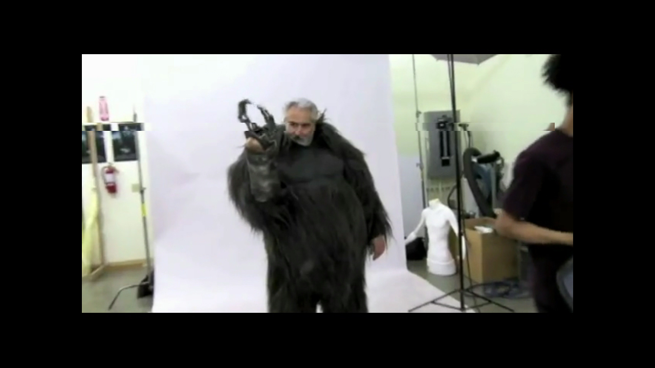 At Rick Baker's Cinovation Studio modeling the 'Robot Monster' suit for MEN IN BLACK III.