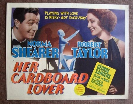 Robert Taylor and Norma Shearer in Her Cardboard Lover (1942)