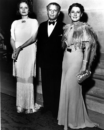 Marlene Dietrich, Max Reinhardt, Norma Shearer. c. 1930.