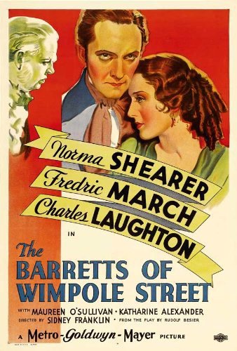 Charles Laughton, Fredric March and Norma Shearer in The Barretts of Wimpole Street (1934)