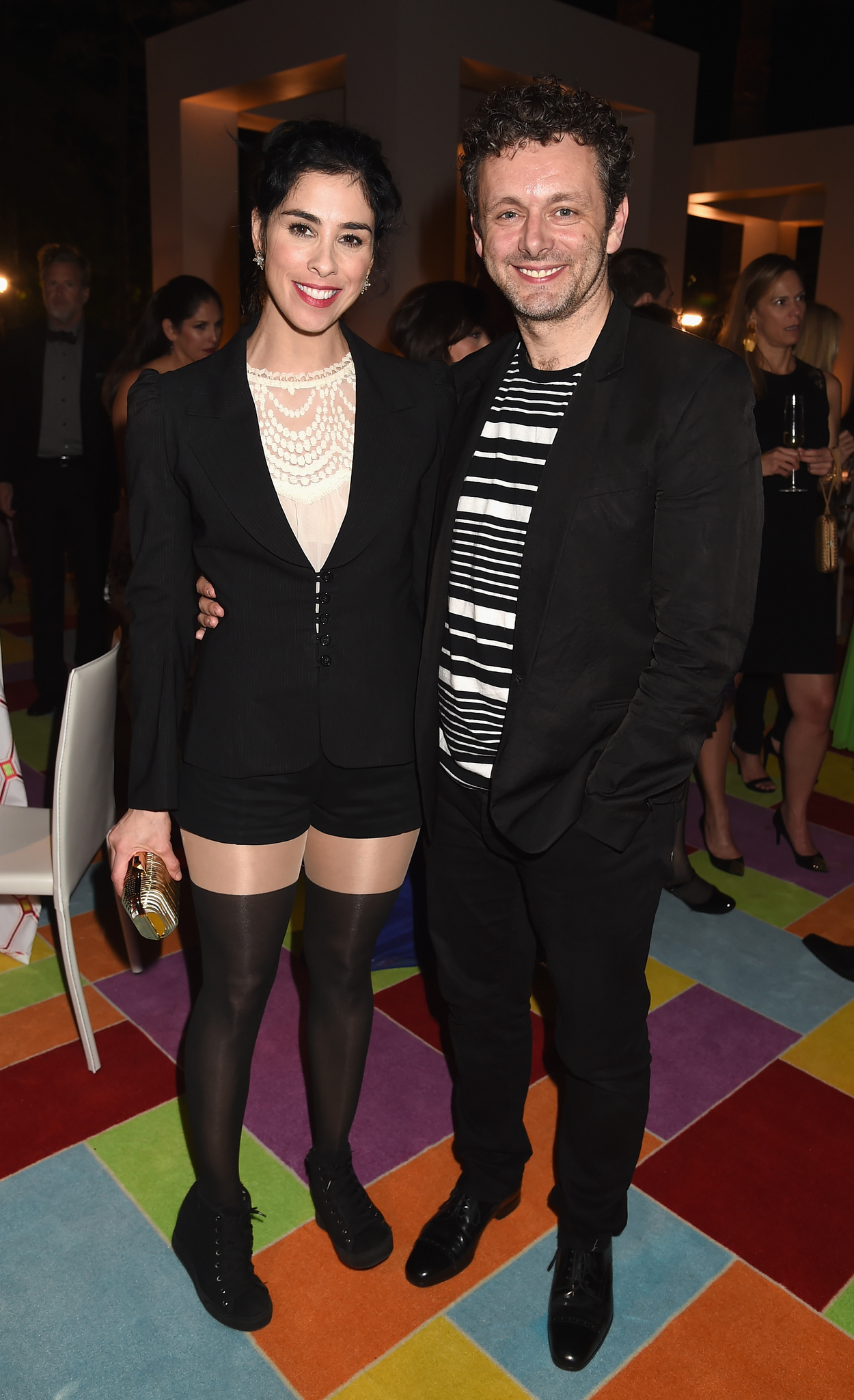 Michael Sheen and Sarah Silverman at event of The 66th Primetime Emmy Awards (2014)