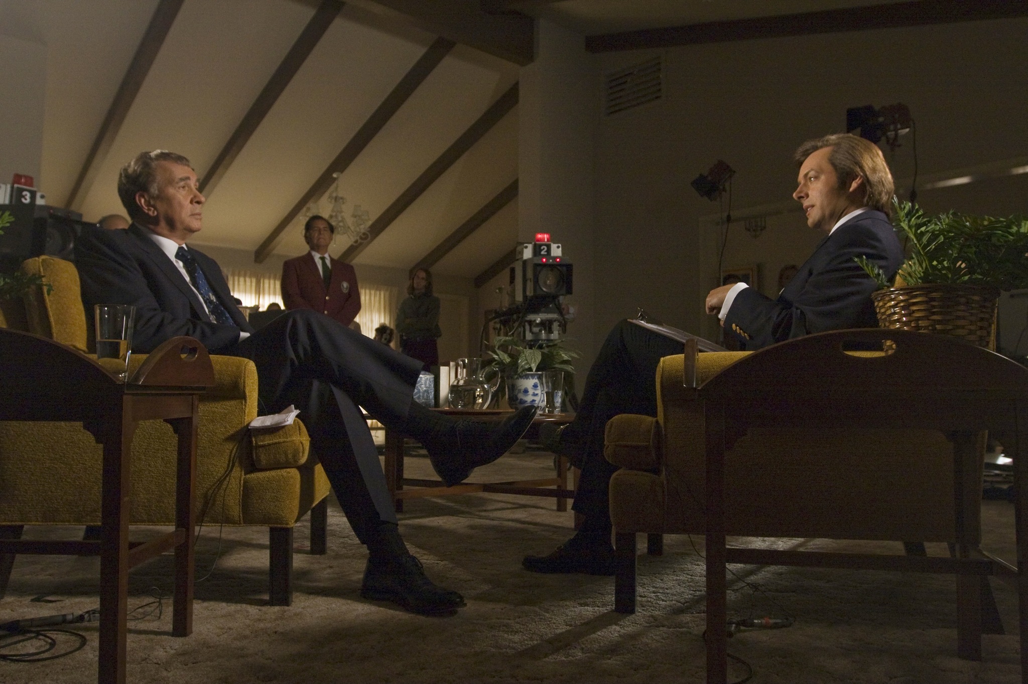 Still of Frank Langella and Michael Sheen in Frost/Nixon (2008)