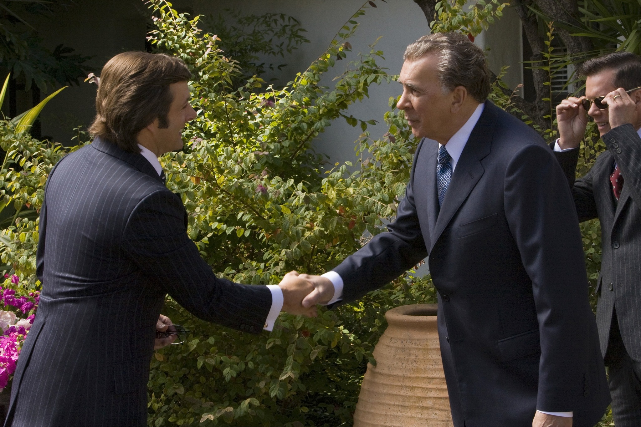 Still of Frank Langella and Michael Sheen in Frost/Nixon (2008)