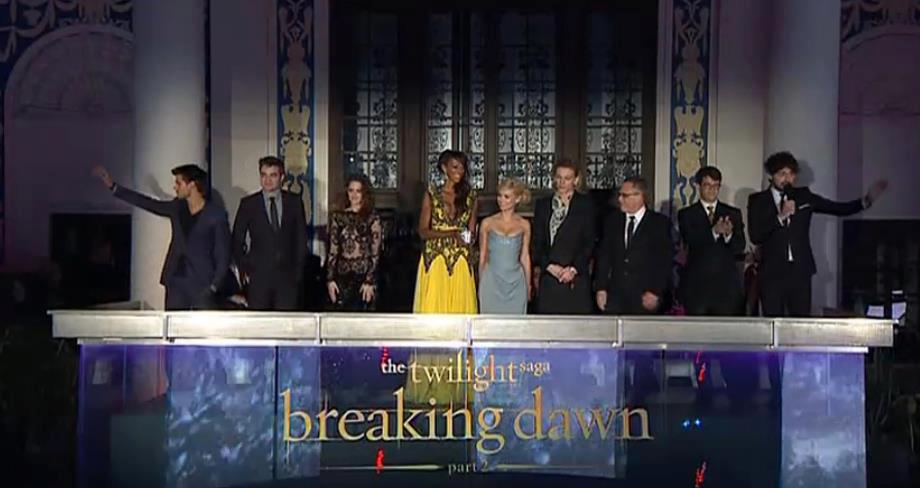 Cast, Director and Producer at European Premier - Twilight Saga Breaking Dawn Pt 2.