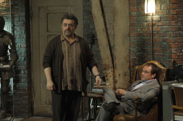 Still of Saul Rubinek and Mark Sheppard in Warehouse 13 (2009)