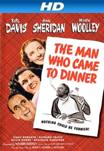 Bette Davis, Jimmy Durante, Ann Sheridan and Monty Woolley in The Man Who Came to Dinner (1942)