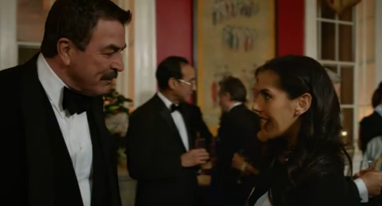 Still of Tom Selleck and Sheetal Sheth in Blue Bloods