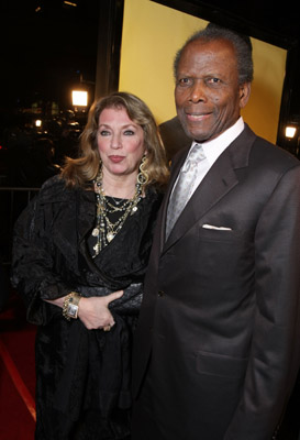 Sidney Poitier and Joanna Shimkus at event of The Great Debaters (2007)