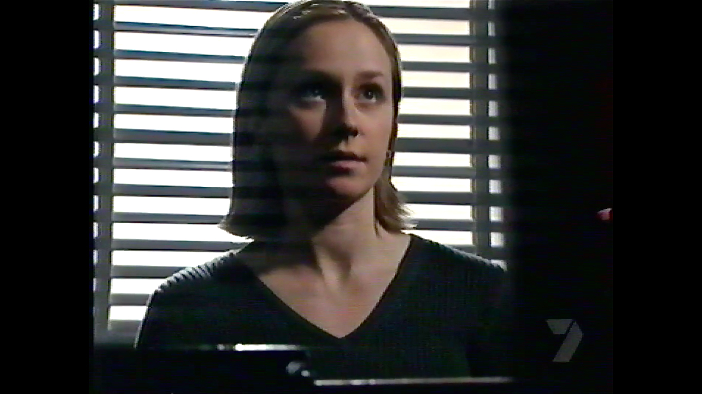 Elizabeth Shingleton as Melissa Reeves in 'Blue Heelers', 1999-2000.