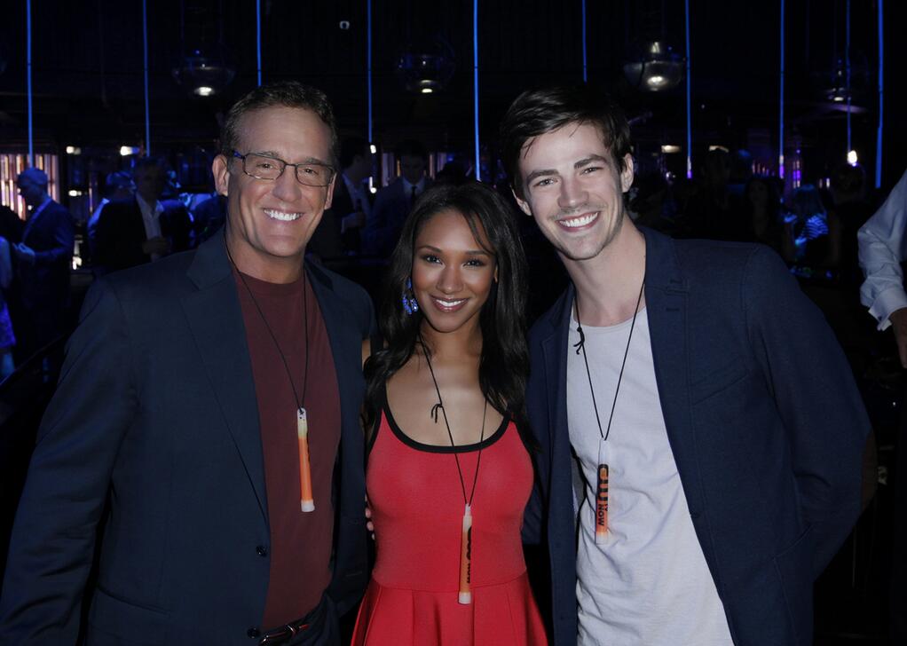 CW Upfronts Party 15 May 2014 w/ Candice Patton and Grant Gustin