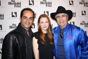 Anna Easteden at the Method Fest with Navid Negahban and Ron Gilbert.