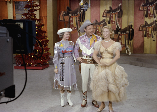 Roy Rogers, Dale Evans and Dinah Shore circa 1959