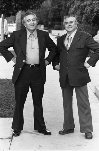 Jerry Siegel and Joe Shuster (creators of Superman character for the original comics)