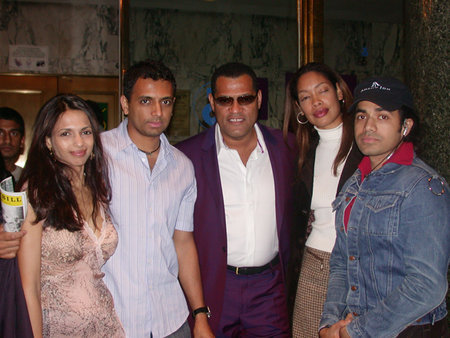 Bhavana Shyamalan, M. Night Shyamalan, Lawrence Fishburne, Gina Torres, Anand Jon at Bombay Dreams Play