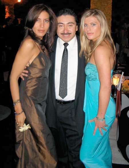 LOS ANGELES, CA - FEBRUARY 05 Actress Mapi Mir (L), actor/photographer Alexander Sibaja and actress/heiress Erin Lear attend the 11th Annual Screen Actors Guild Awards after party at the Shrine Exposition Center on February 5, 2005 in Los Angeles, California.