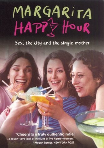 Barbara Sicuranza, as Graziella, at left on the DVD cover for Margarita Happy Hour.