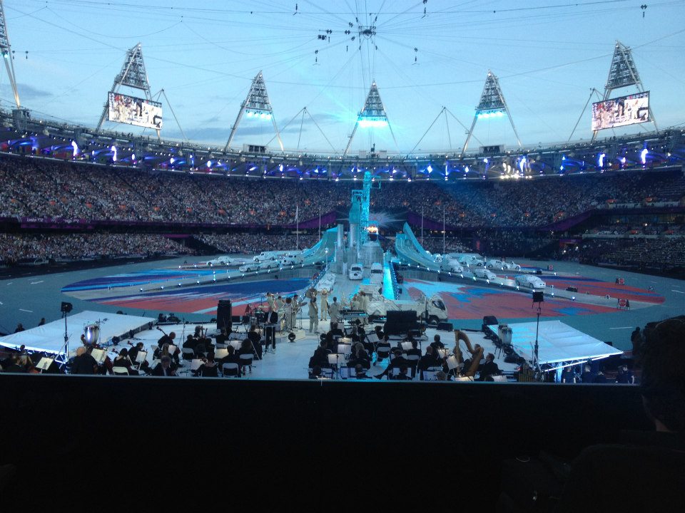 London 2012 olympic closing ceremony - conducting the London Symphony Orchestra
