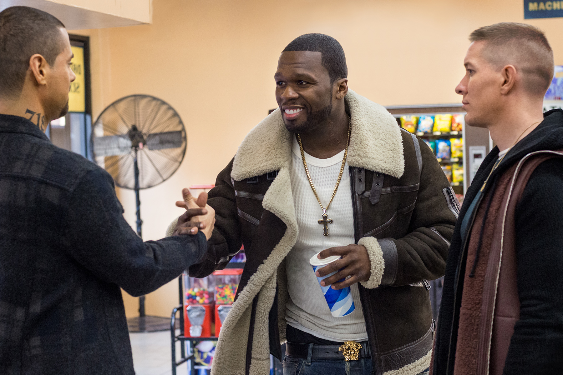 Still of Joseph Sikora, 50 Cent and J.R. Ramirez in Power (2014)