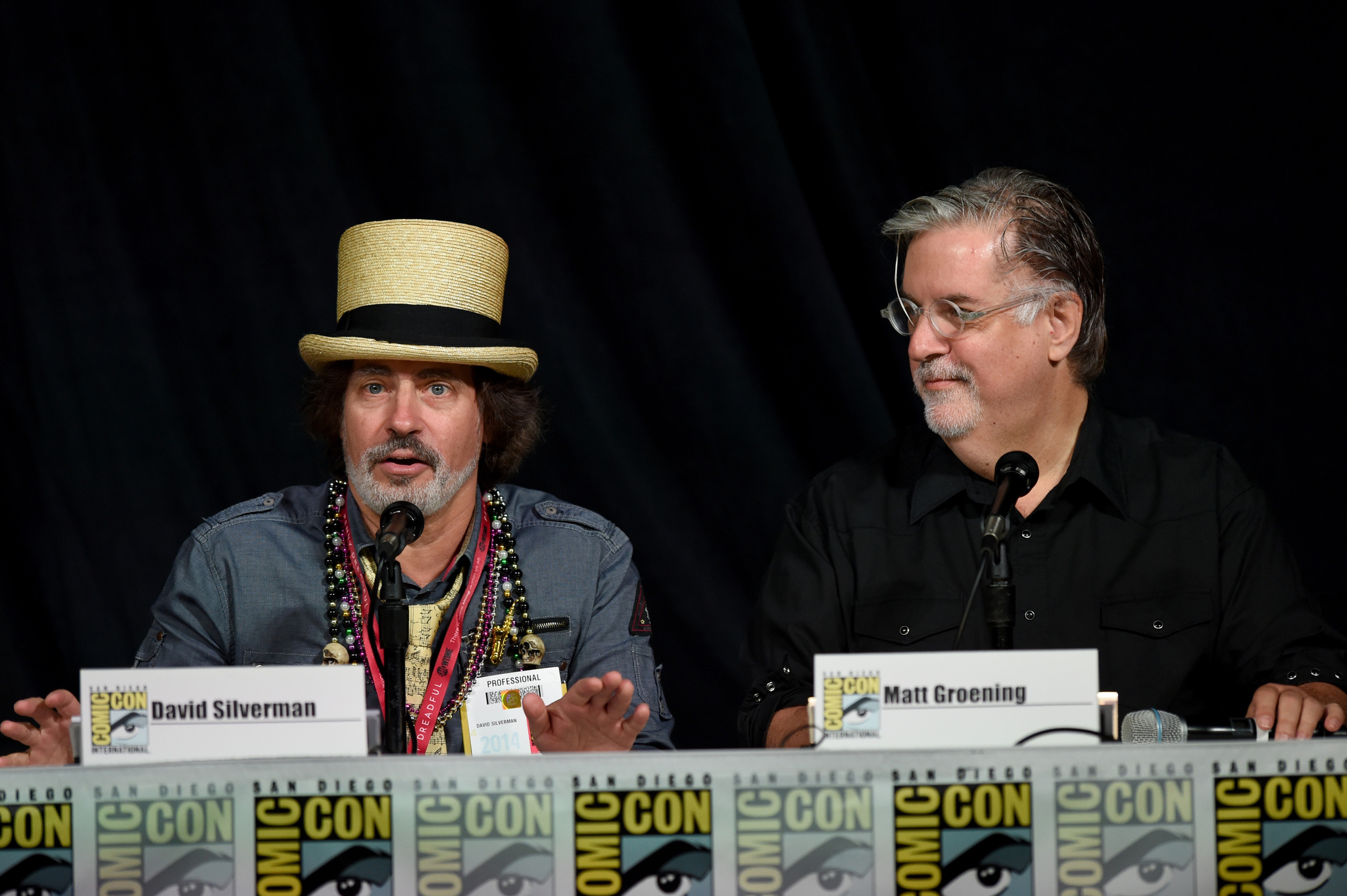 Matt Groening and David Silverman at event of Simpsonai (1989)