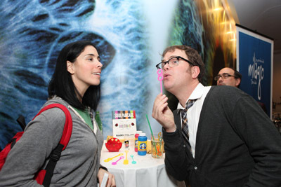 Sarah Silverman and Rainn Wilson