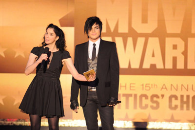 Sarah Silverman and Adam Lambert at event of 15th Annual Critics' Choice Movie Awards (2010)