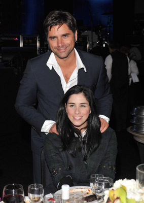 John Stamos and Sarah Silverman