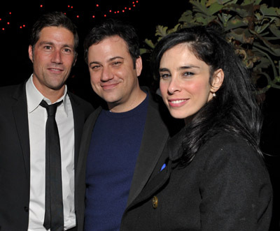 Matthew Fox, Jimmy Kimmel and Sarah Silverman