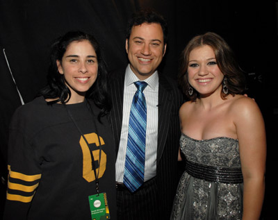 Jimmy Kimmel, Sarah Silverman and Kelly Clarkson