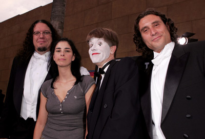 Penn Jillette, Paul Provenza and Sarah Silverman at event of The Aristocrats (2005)