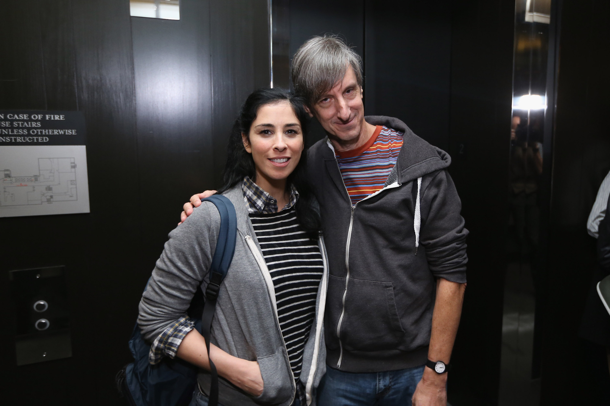 Andy Borowitz and Sarah Silverman