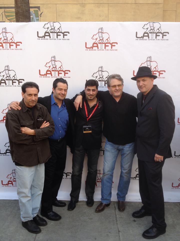 Tim Simek with director, co-stars & writer for the LATFF screening of 