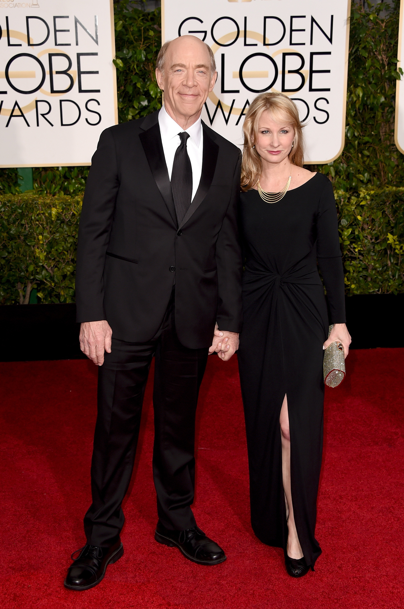 Michelle Schumacher and J.K. Simmons at event of The 72nd Annual Golden Globe Awards (2015)