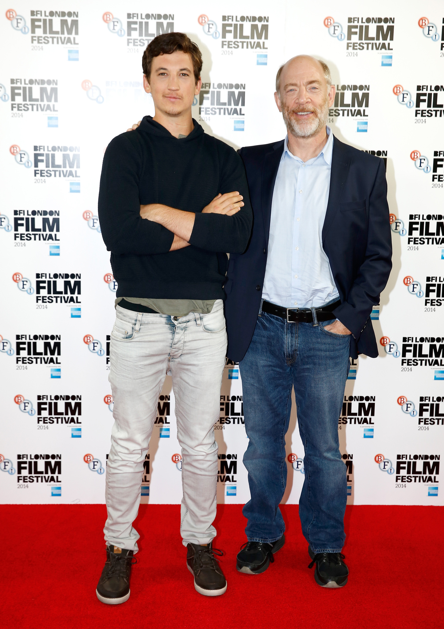 J.K. Simmons and Miles Teller at event of Atkirtis (2014)