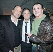 Elias Kotes and Mark Ruffalo and Kenny Simmons at the Zodiac after party, New york city!