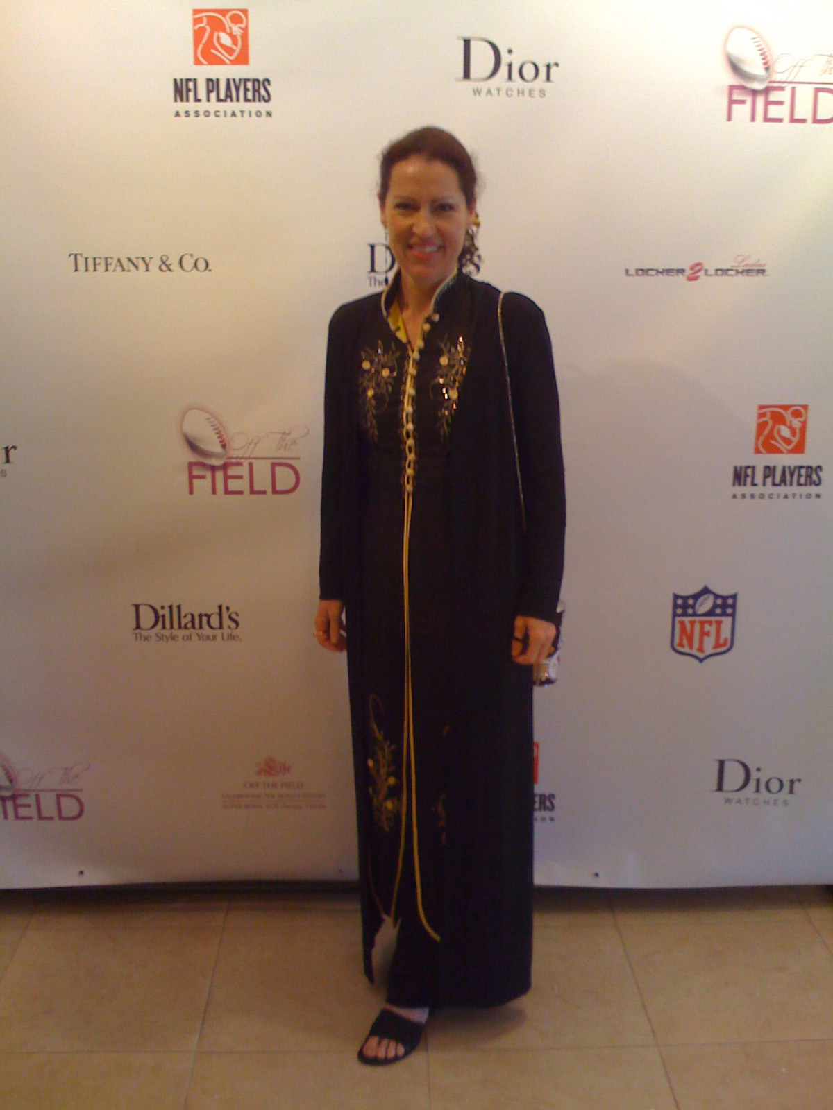 Trisha Simmons at an NFL Red Carpet Fundraiser for Off The Field