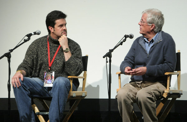 Alex Simon with director Michael Apted at the 2007 Santa Barbara International Film Festival.