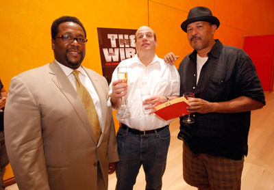 Clark Johnson, Wendell Pierce and David Simon at event of Blake (2002)