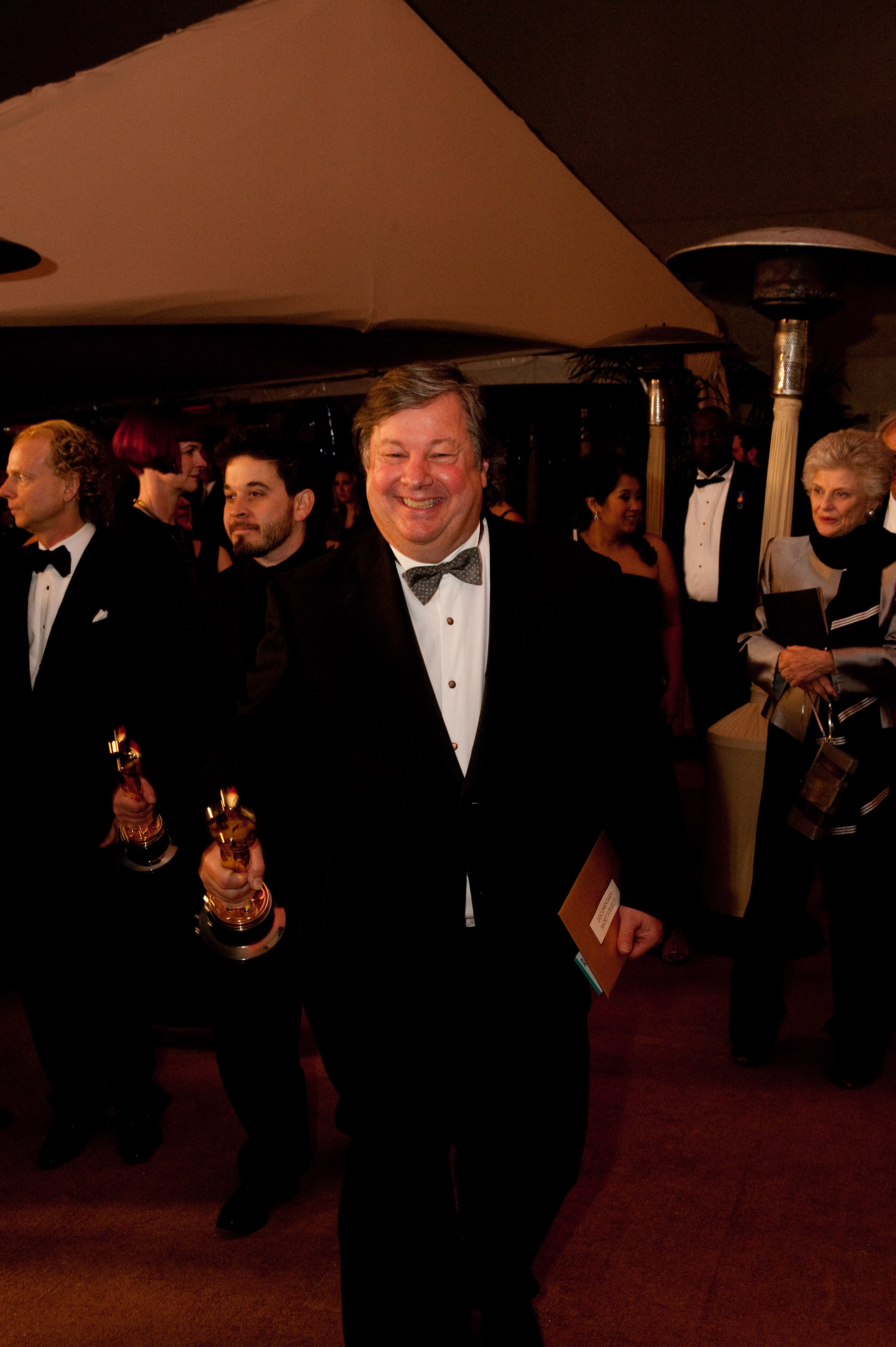 Arriving at the Governor's Ball after the Oscars 2011