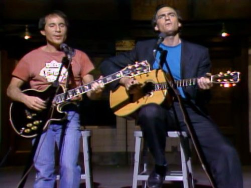 Still of Art Garfunkel and Paul Simon in Saturday Night Live (1975)