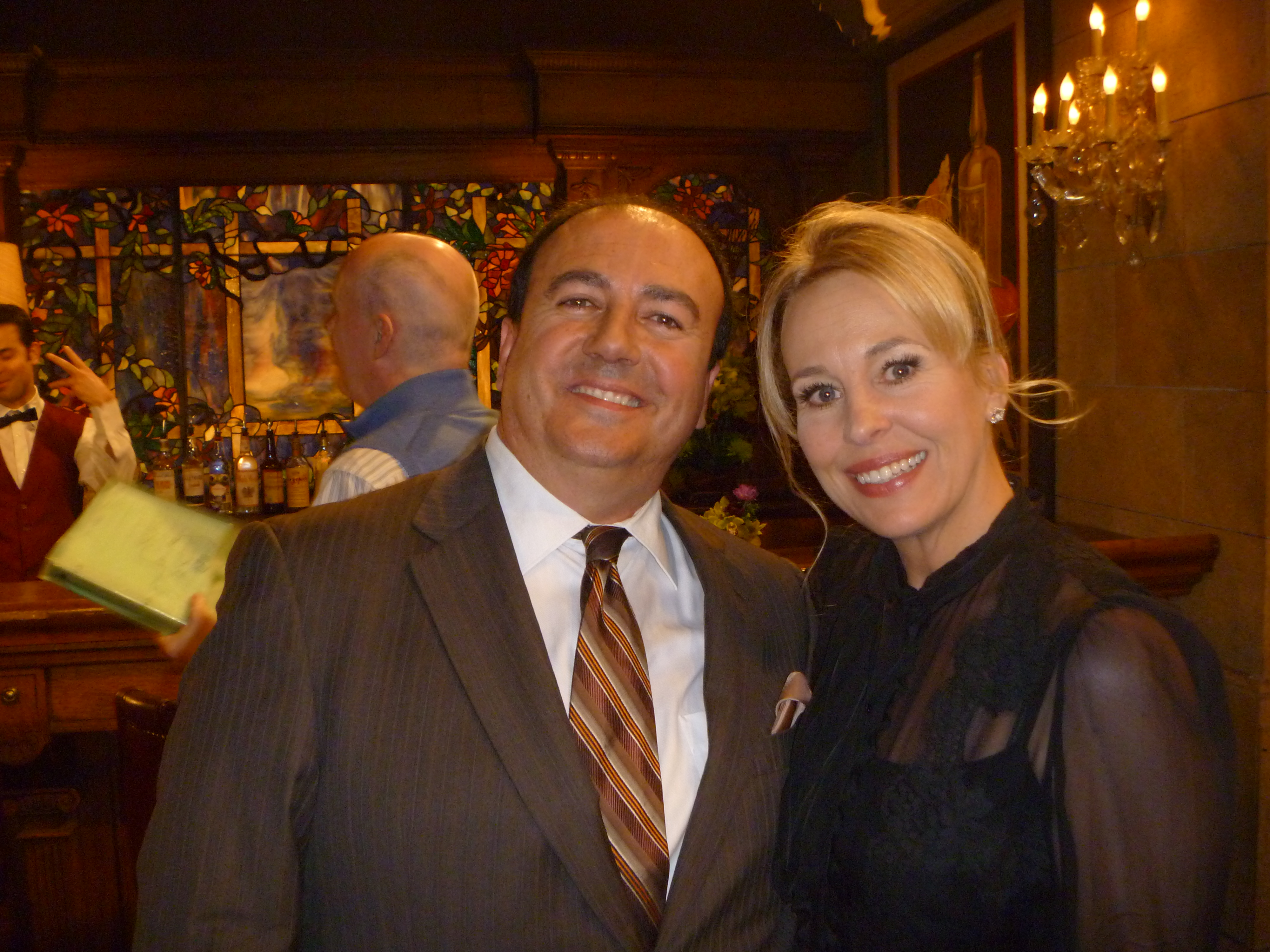 Phillipe with Genie Francis on the set of 