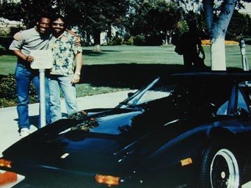 Eddie Murphy and Don Simpson with Ferrari from 